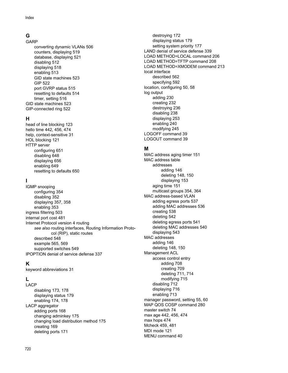 Allied Telesis AT-S63 User Manual | Page 720 / 726