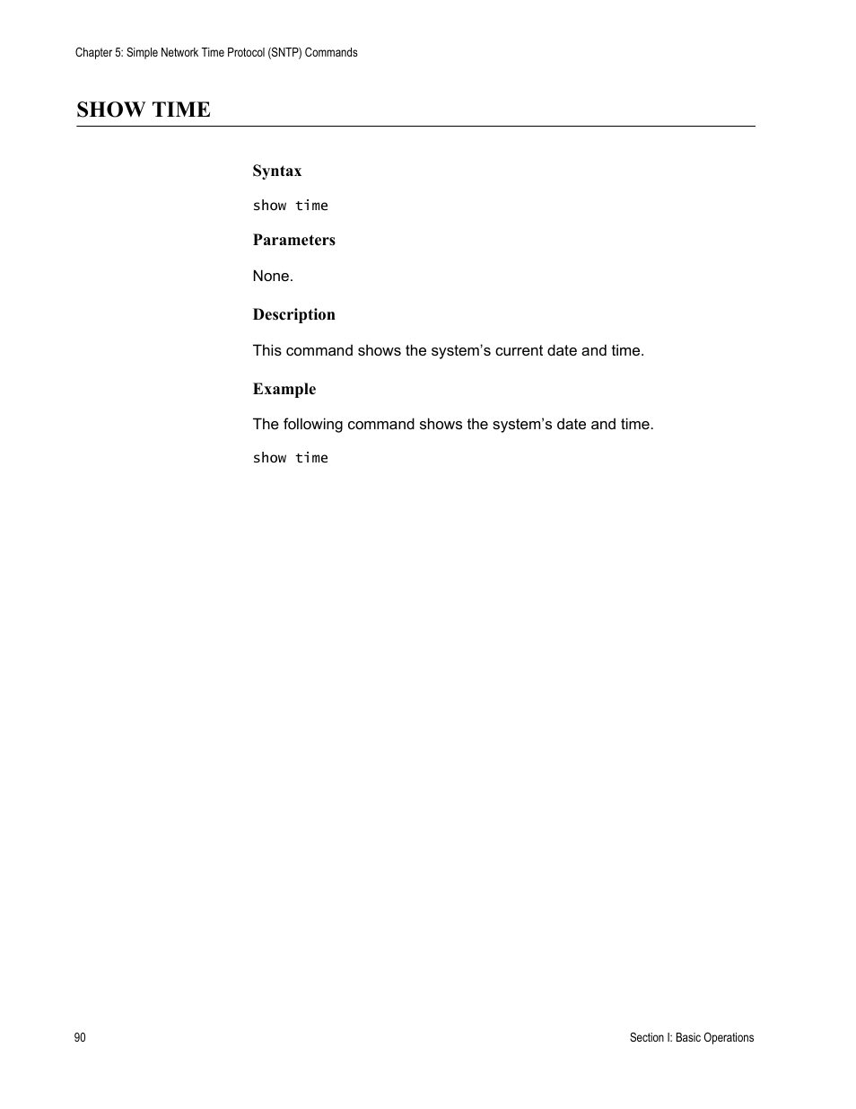 Show time | Allied Telesis AT-S63 User Manual | Page 90 / 726