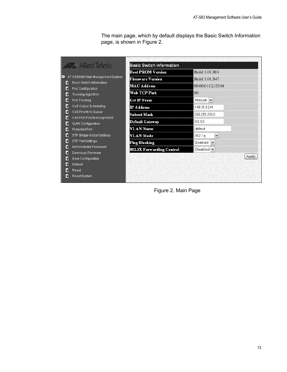 Allied Telesis AT-S82 User Manual | Page 13 / 72