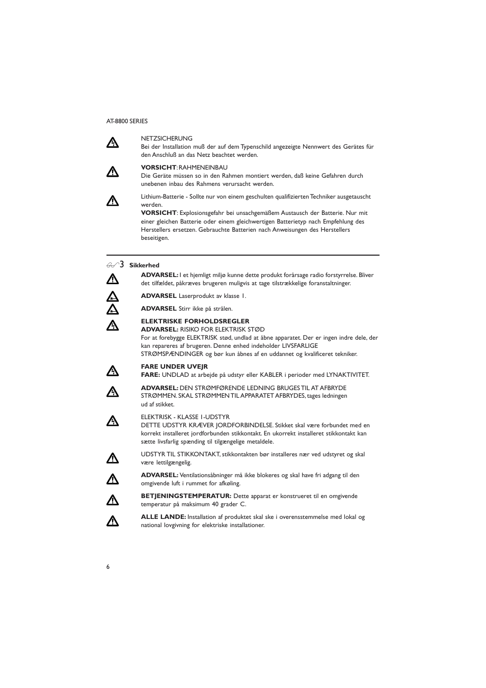 Allied Telesis AT-8800 SERIES User Manual | Page 6 / 22