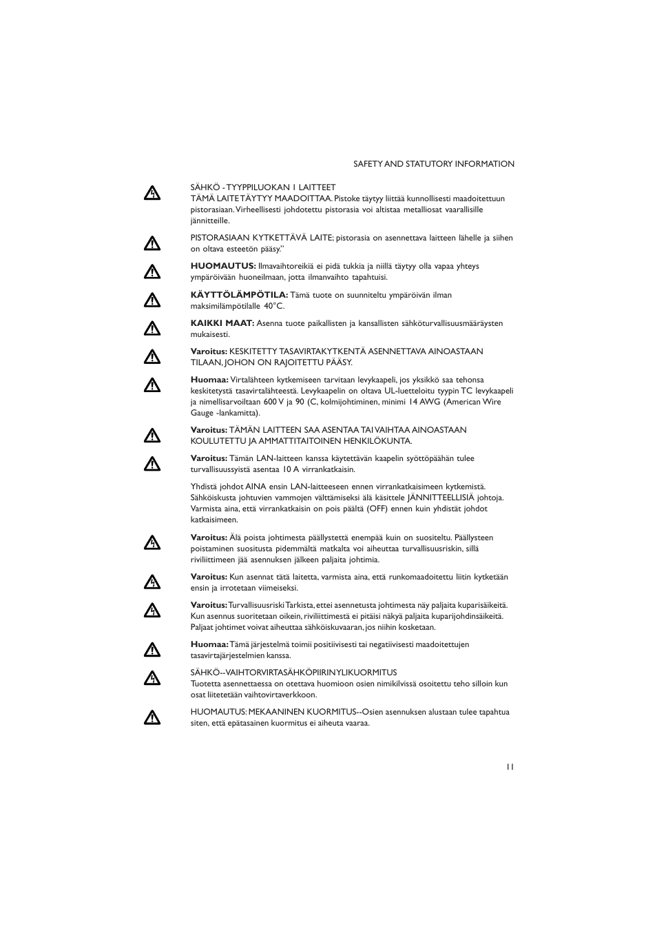 Allied Telesis AT-8700XL SERIES User Manual | Page 11 / 23