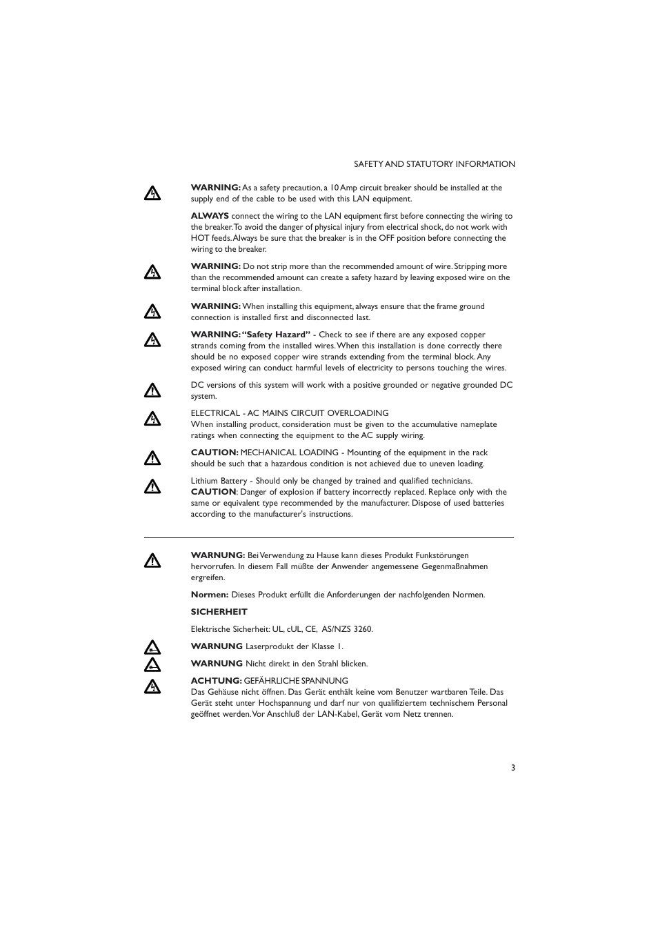 Allied Telesis AT-8700XL SERIES User Manual | Page 3 / 23