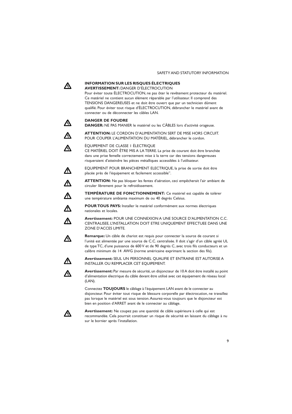 Allied Telesis AT-8700XL SERIES User Manual | Page 9 / 23