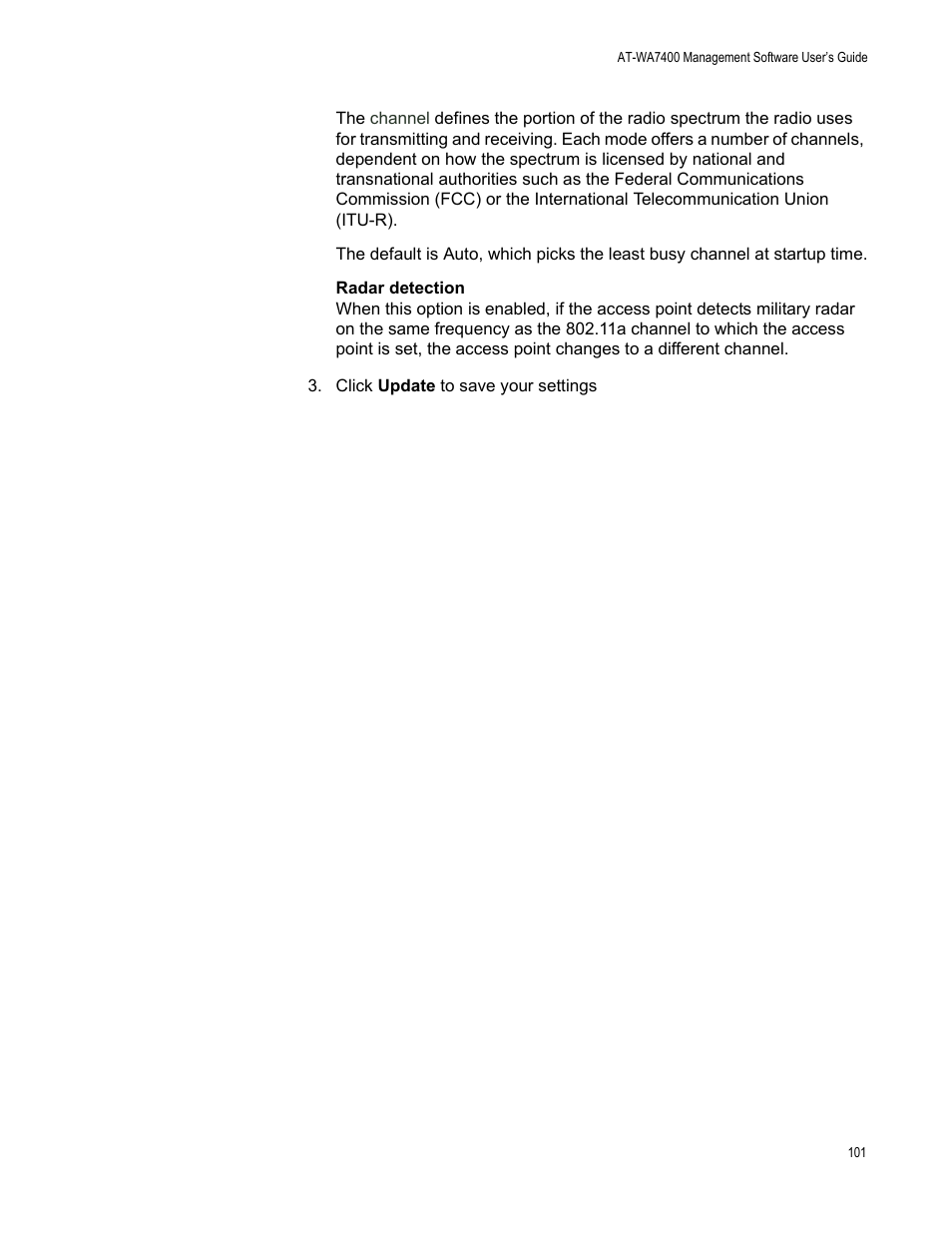 Allied Telesis AT-WA7400/NA User Manual | Page 101 / 362