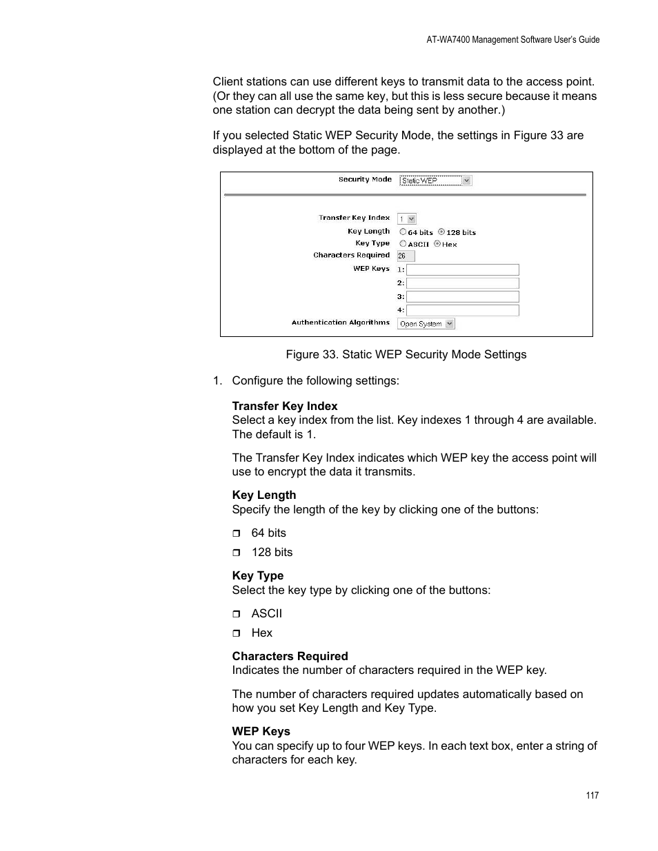 Allied Telesis AT-WA7400/NA User Manual | Page 117 / 362