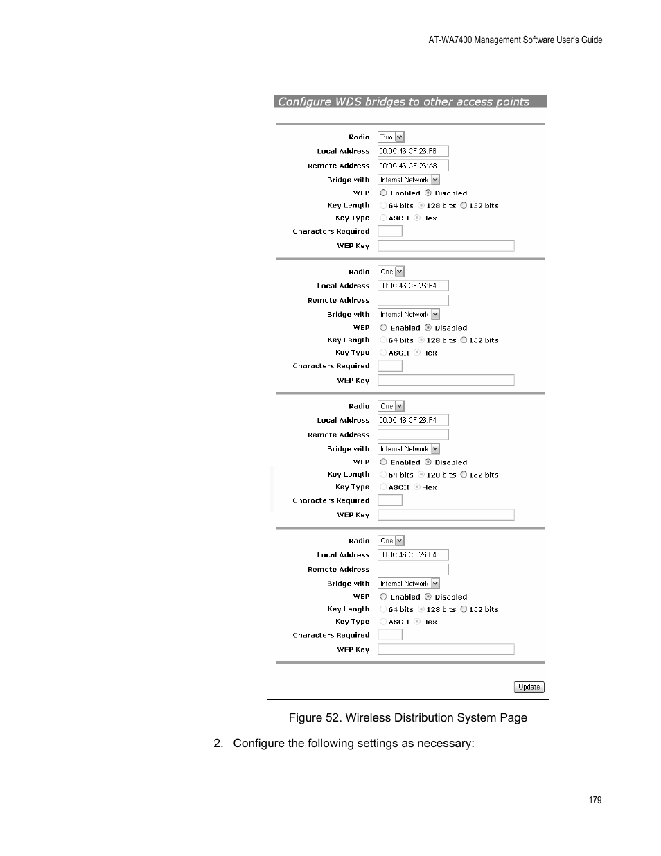 Allied Telesis AT-WA7400/NA User Manual | Page 179 / 362