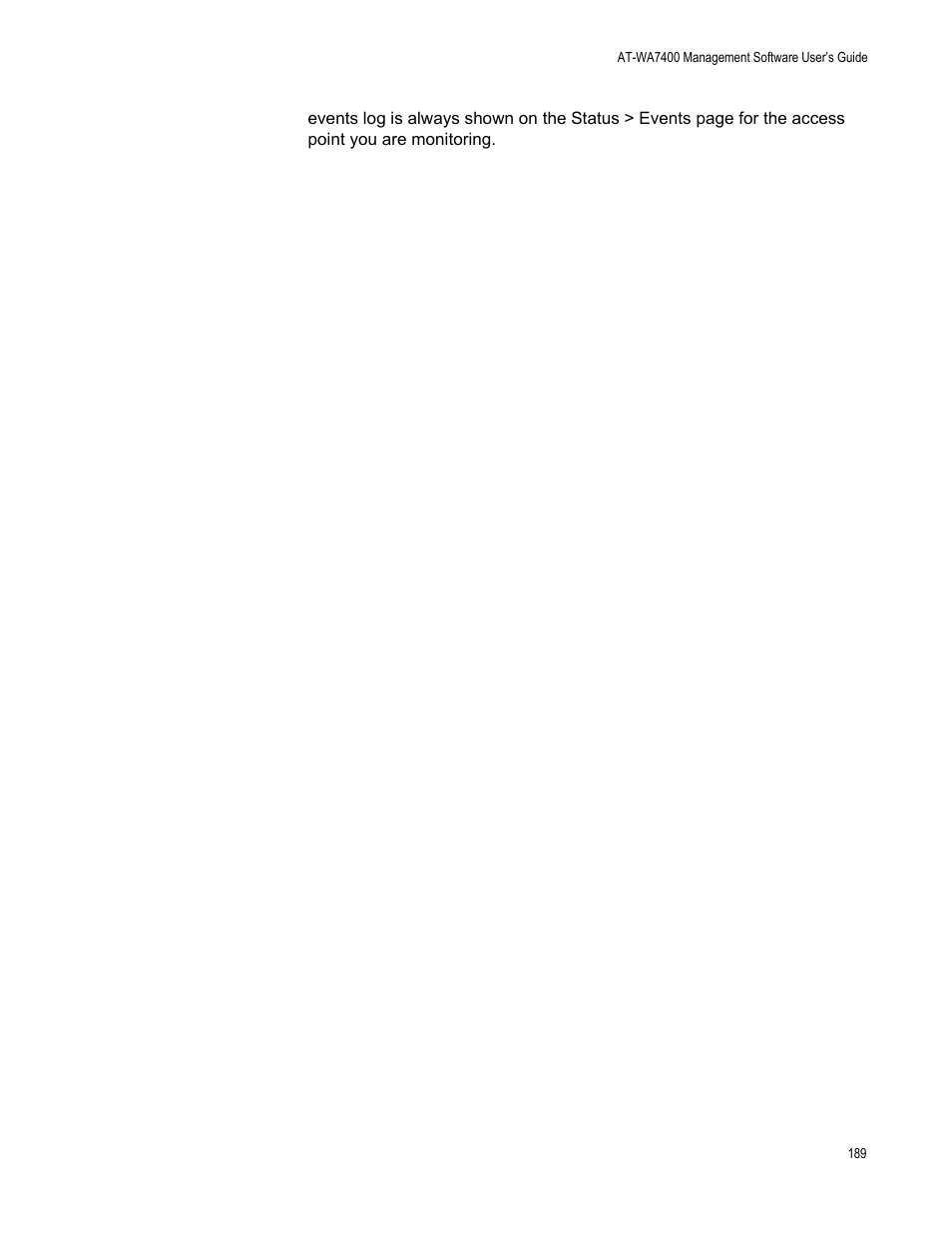 Allied Telesis AT-WA7400/NA User Manual | Page 189 / 362