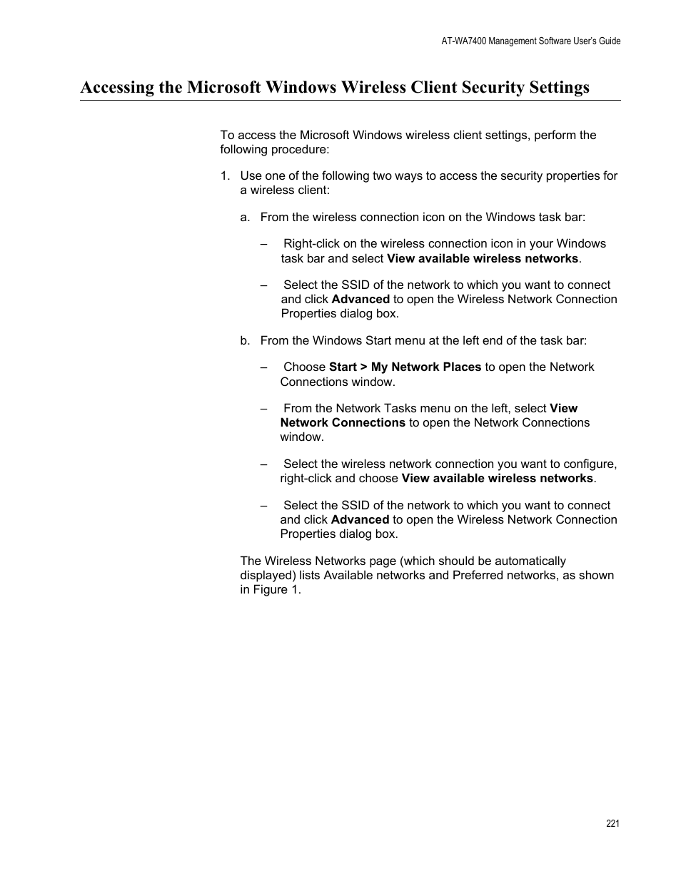 Allied Telesis AT-WA7400/NA User Manual | Page 221 / 362