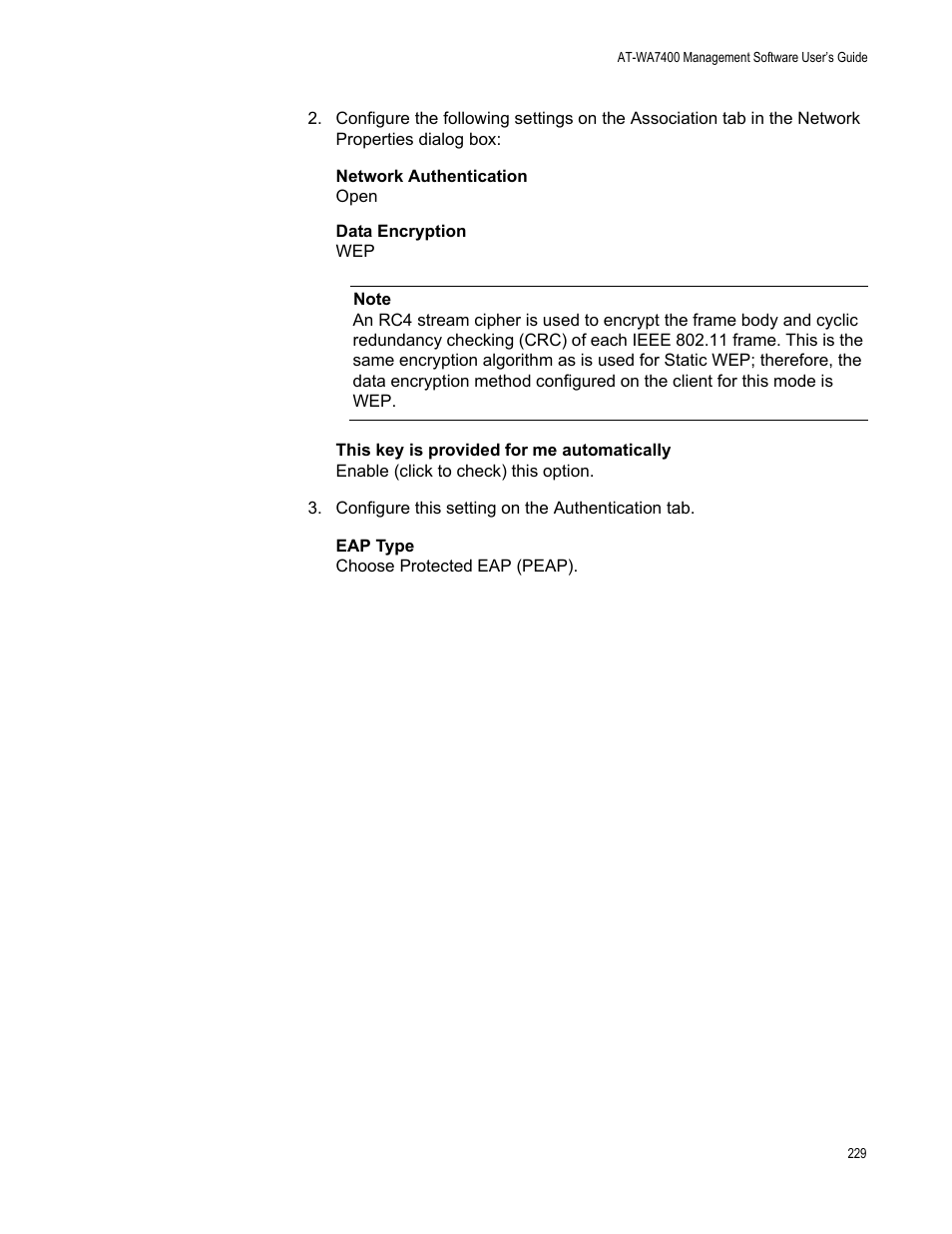Allied Telesis AT-WA7400/NA User Manual | Page 229 / 362