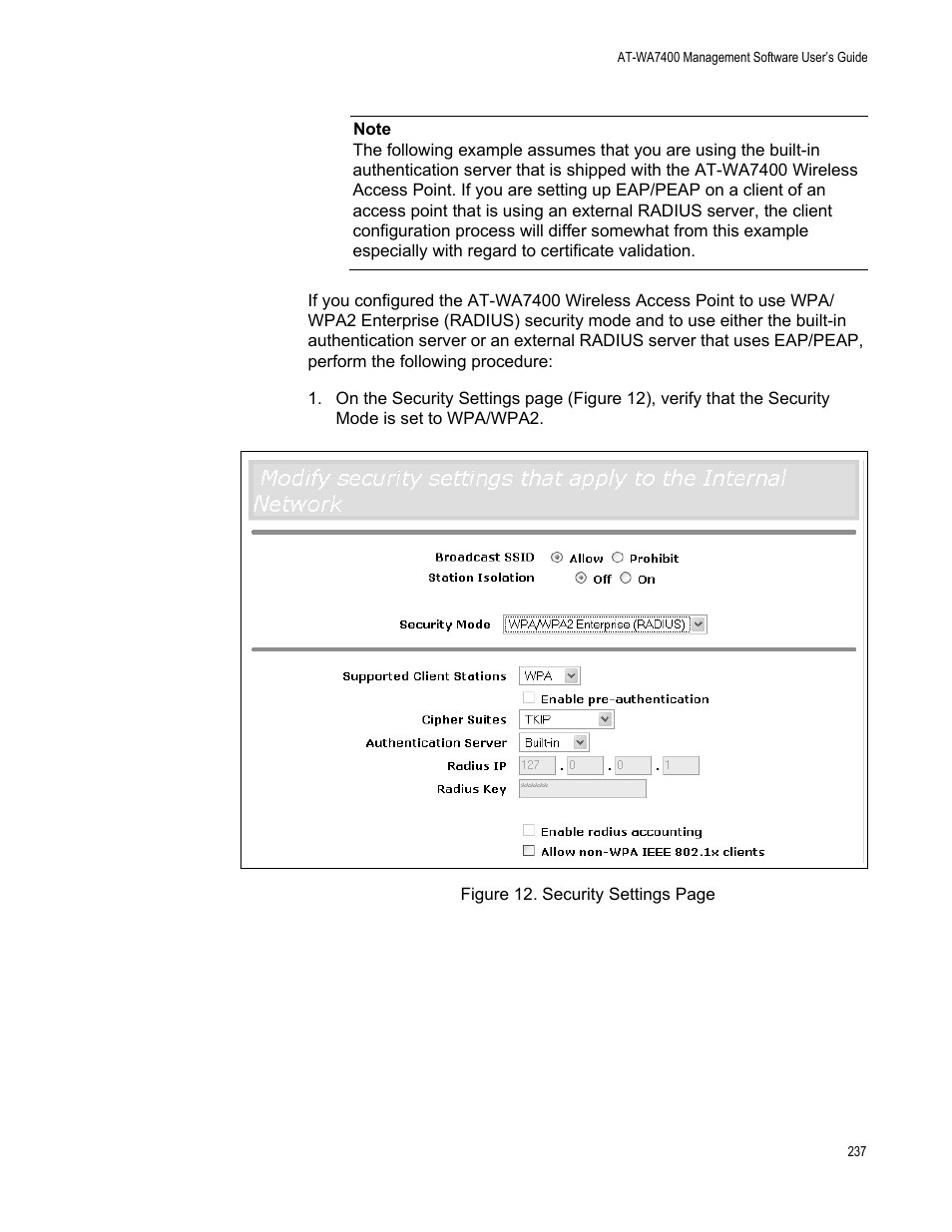 Allied Telesis AT-WA7400/NA User Manual | Page 237 / 362