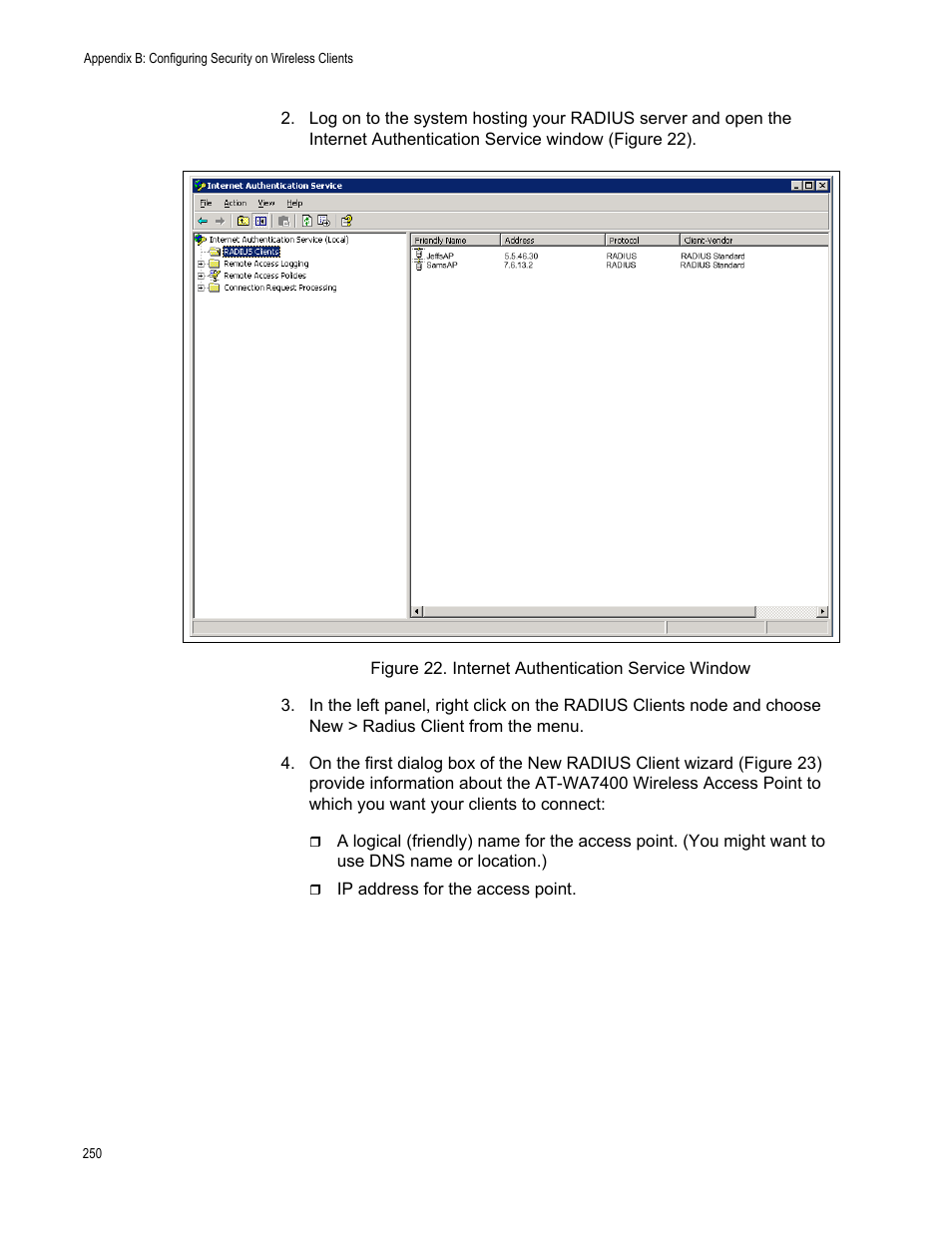 Allied Telesis AT-WA7400/NA User Manual | Page 250 / 362