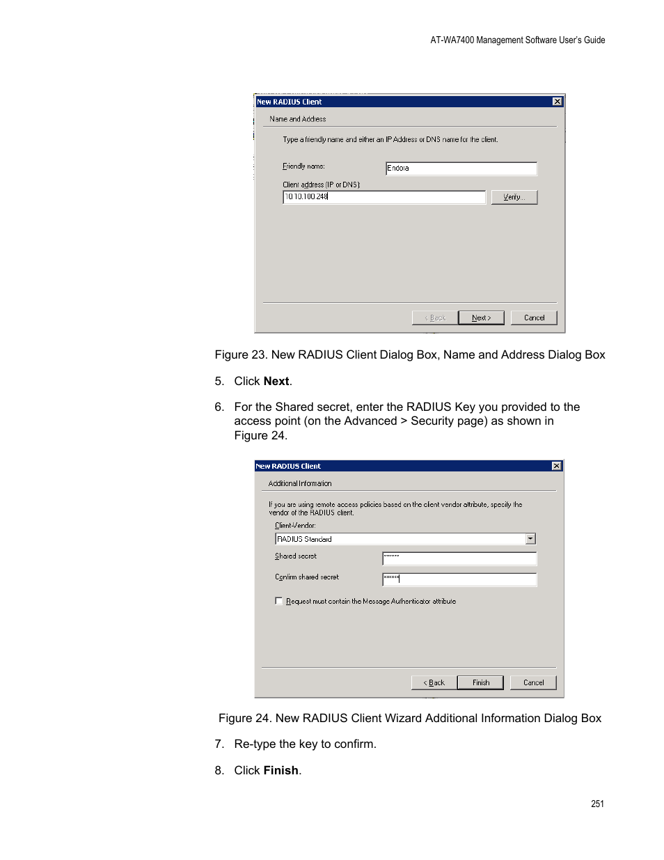 Allied Telesis AT-WA7400/NA User Manual | Page 251 / 362