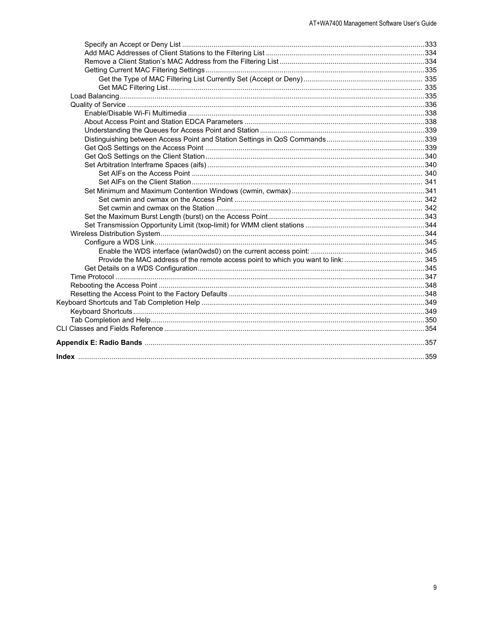 Allied Telesis AT-WA7400/NA User Manual | Page 9 / 362