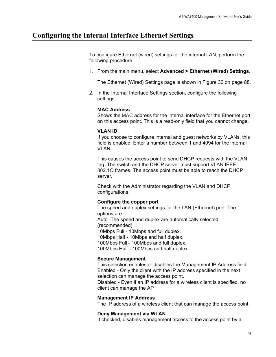 Allied Telesis AT-WA7400/NA User Manual | Page 93 / 362