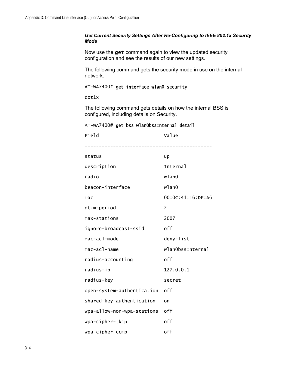 Allied Telesis AT-WA7400/EU User Manual | Page 314 / 362