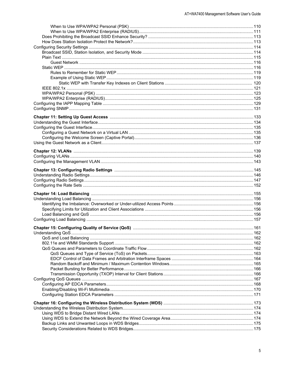 Allied Telesis AT-WA7400/EU User Manual | Page 5 / 362