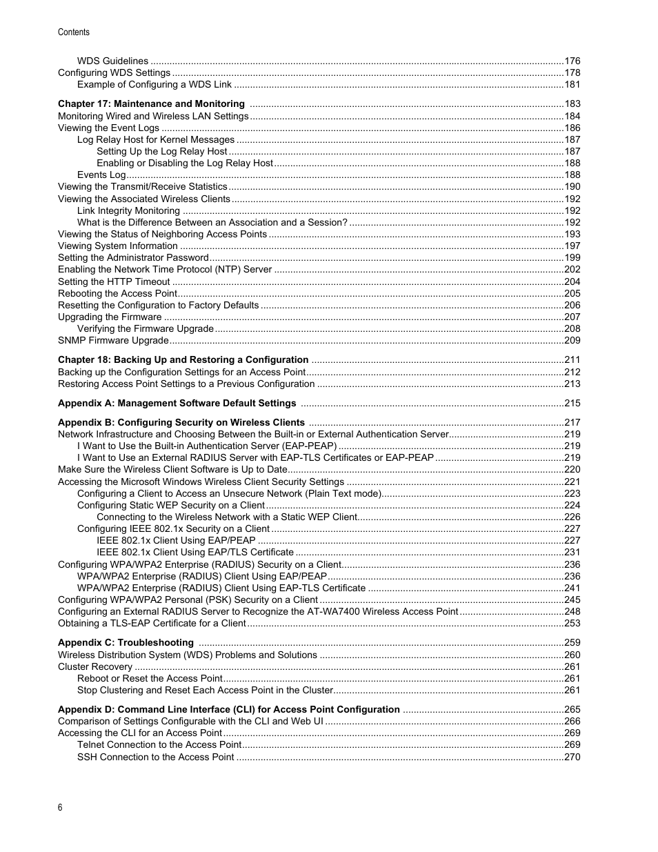 Allied Telesis AT-WA7400/EU User Manual | Page 6 / 362