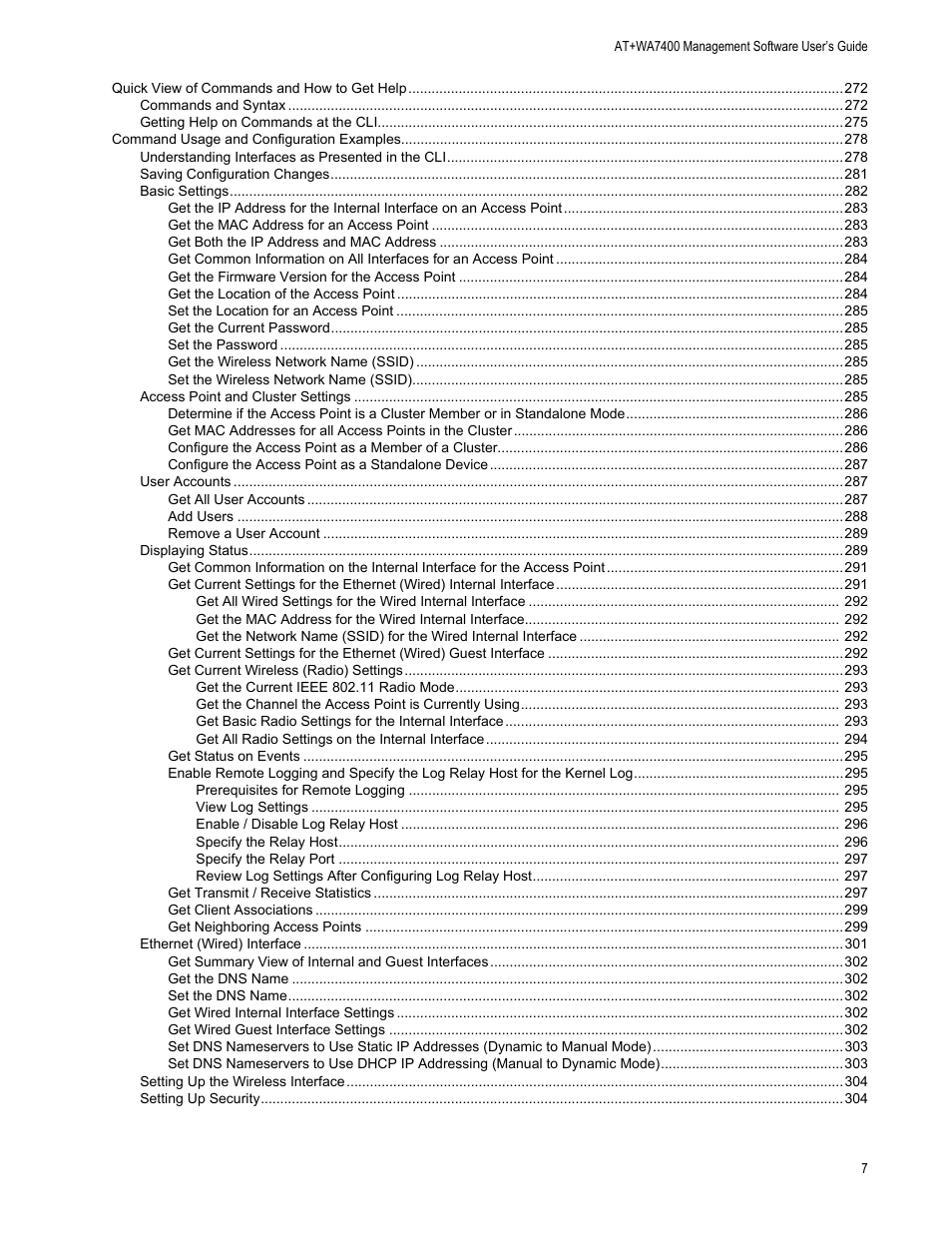 Allied Telesis AT-WA7400/EU User Manual | Page 7 / 362