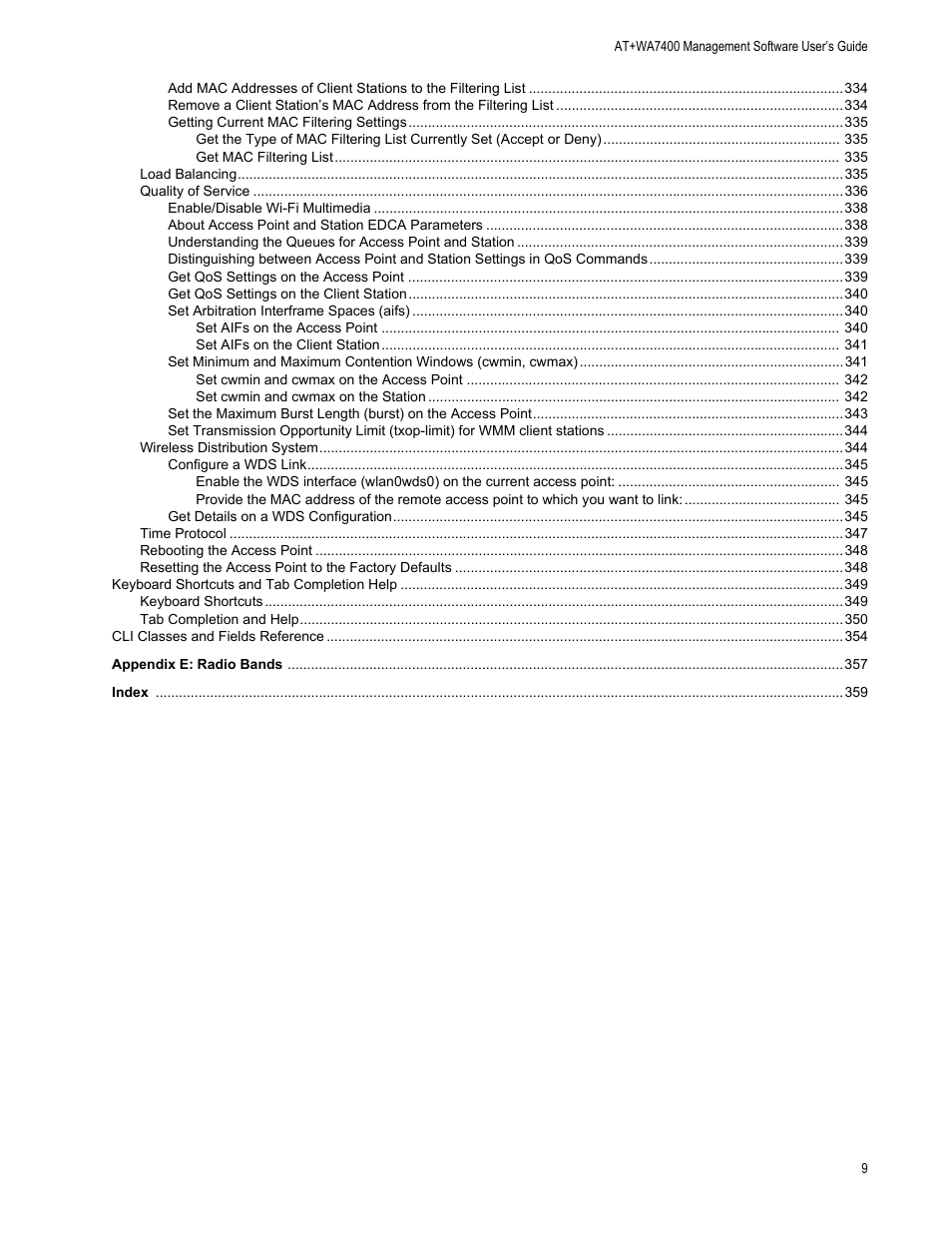 Allied Telesis AT-WA7400/EU User Manual | Page 9 / 362