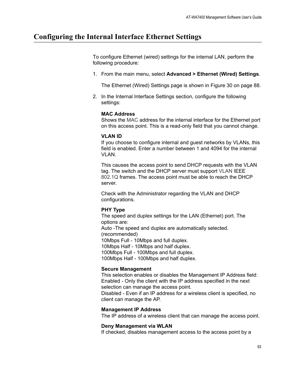 Allied Telesis AT-WA7400/EU User Manual | Page 93 / 362