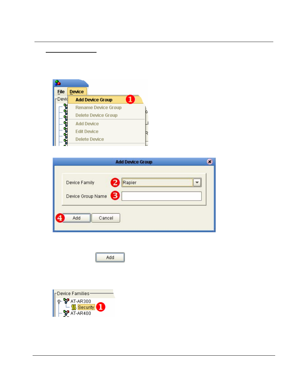 4 device groups | Allied Telesis ALLIEDVIEW-UM 1.6 User Manual | Page 18 / 129