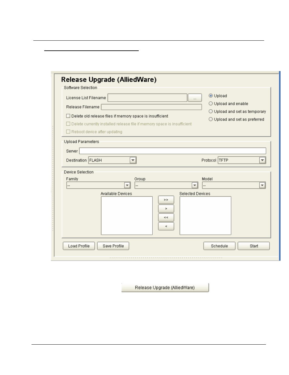 7 release upgrade operation | Allied Telesis ALLIEDVIEW-UM 1.6 User Manual | Page 42 / 129