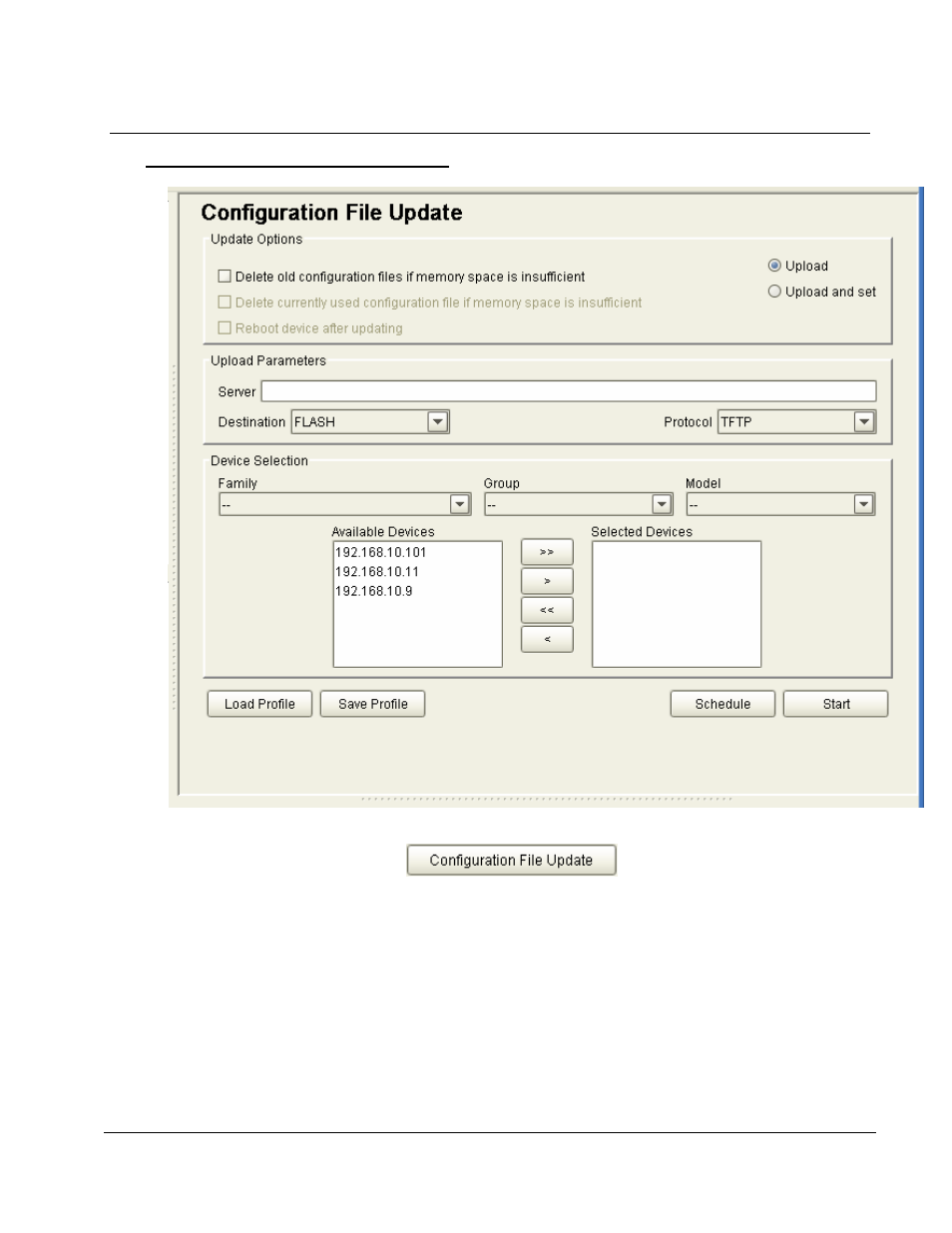 10 configuration file update | Allied Telesis ALLIEDVIEW-UM 1.6 User Manual | Page 67 / 129