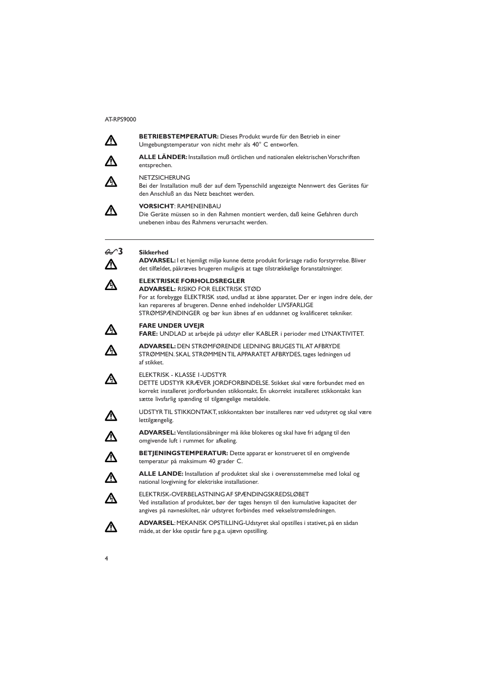 Allied Telesis AT-RPS9000 User Manual | Page 4 / 12