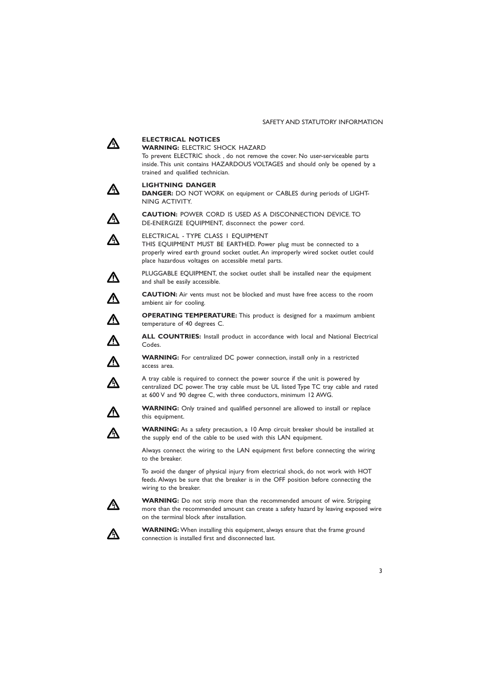 Allied Telesis AT-9800 SERIES User Manual | Page 3 / 20