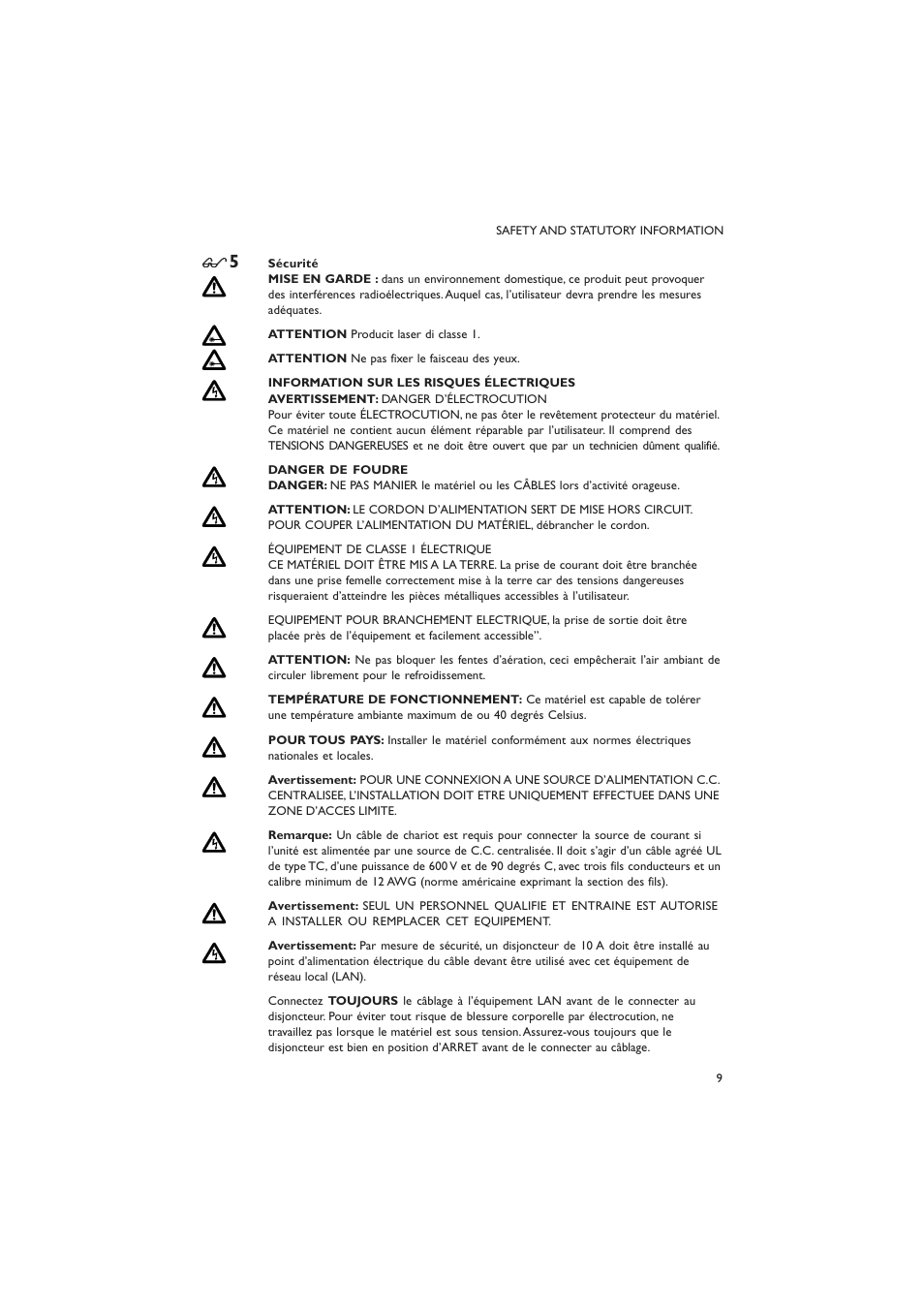 Allied Telesis AT-9800 SERIES User Manual | Page 9 / 20