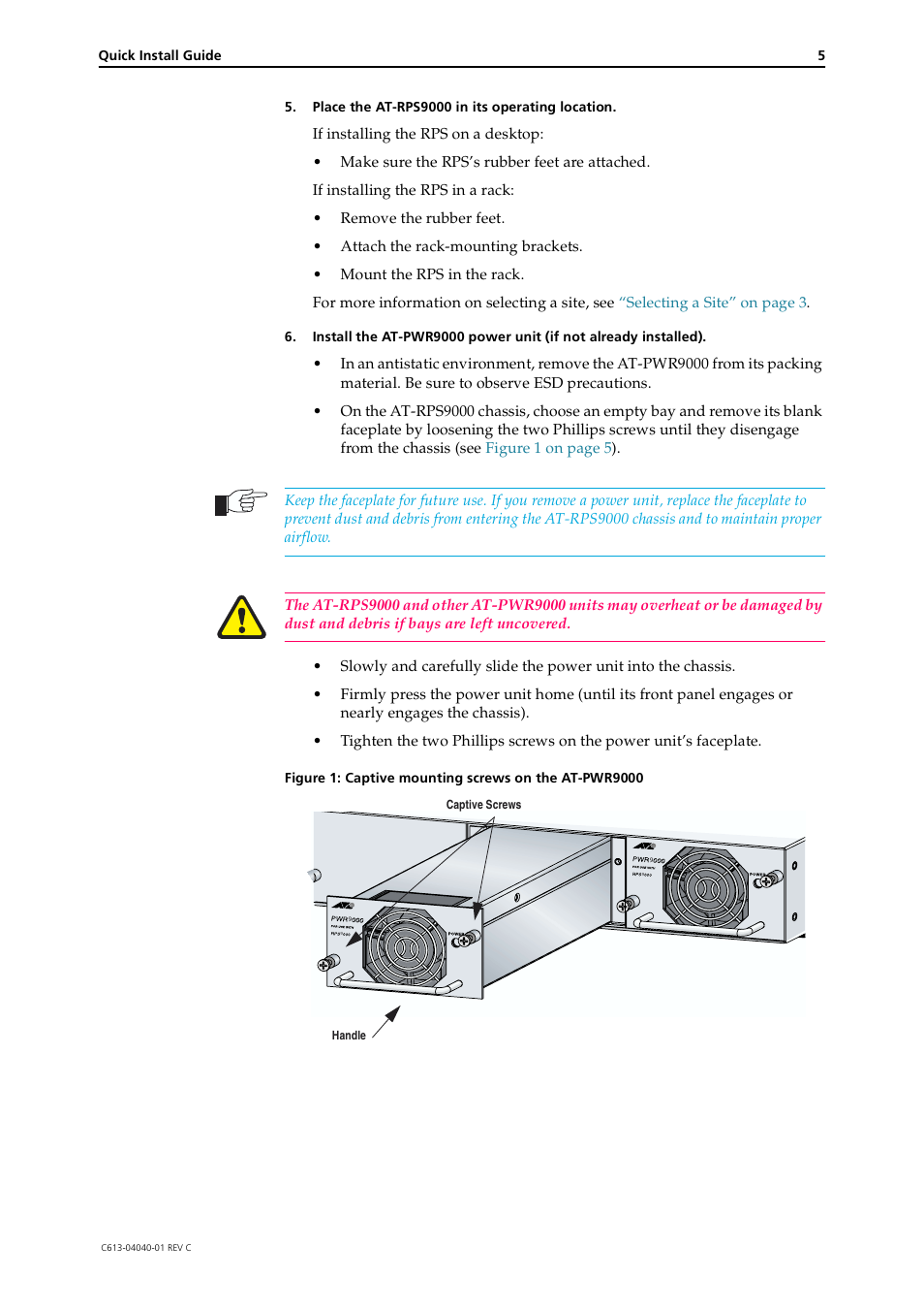 Allied Telesis AT-PWR9000 User Manual | Page 5 / 8