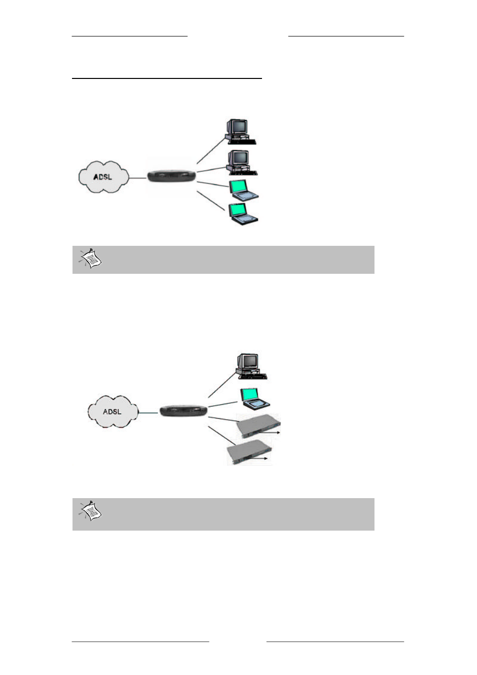 Typical adsl router connections | Allied Telesis AT-AR256E User Manual | Page 5 / 13