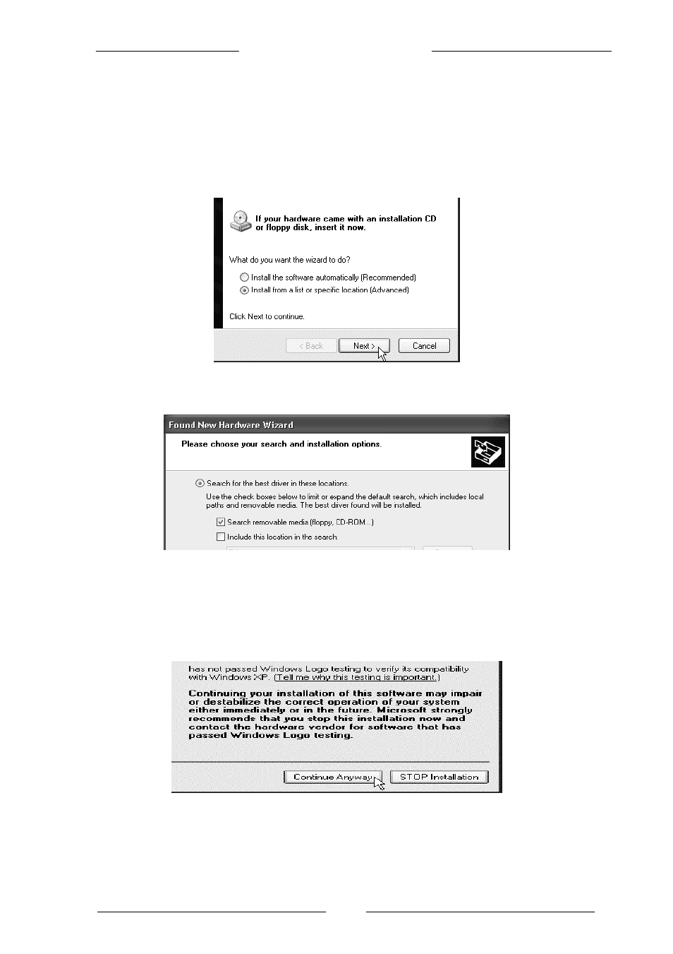 Installing the usb device driver - for windows® xp | Allied Telesis AT-ARW256E User Manual | Page 15 / 32