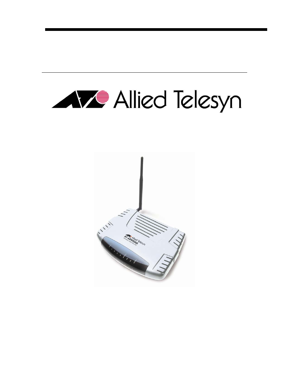 Allied Telesis AT-ARW256E User Manual | 50 pages