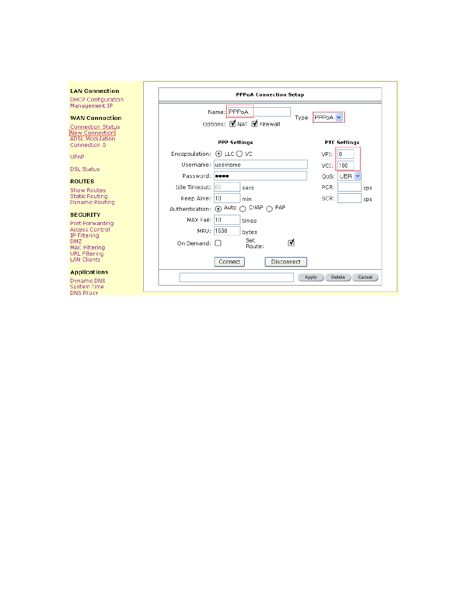 Pppoe connection setup | Allied Telesis AT-ARW256E User Manual | Page 25 / 50