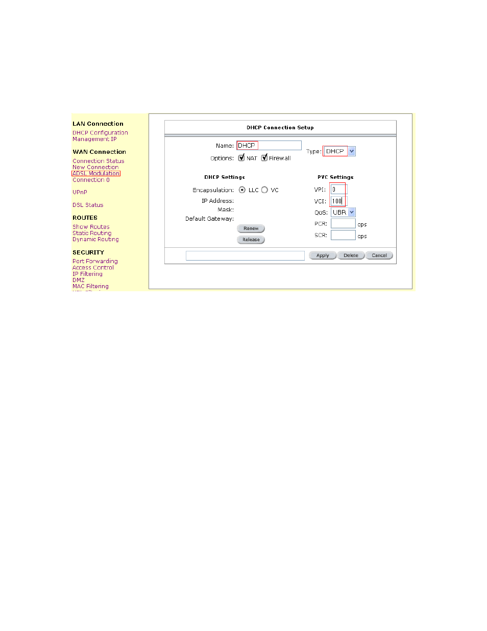 Static connection setup | Allied Telesis AT-ARW256E User Manual | Page 27 / 50