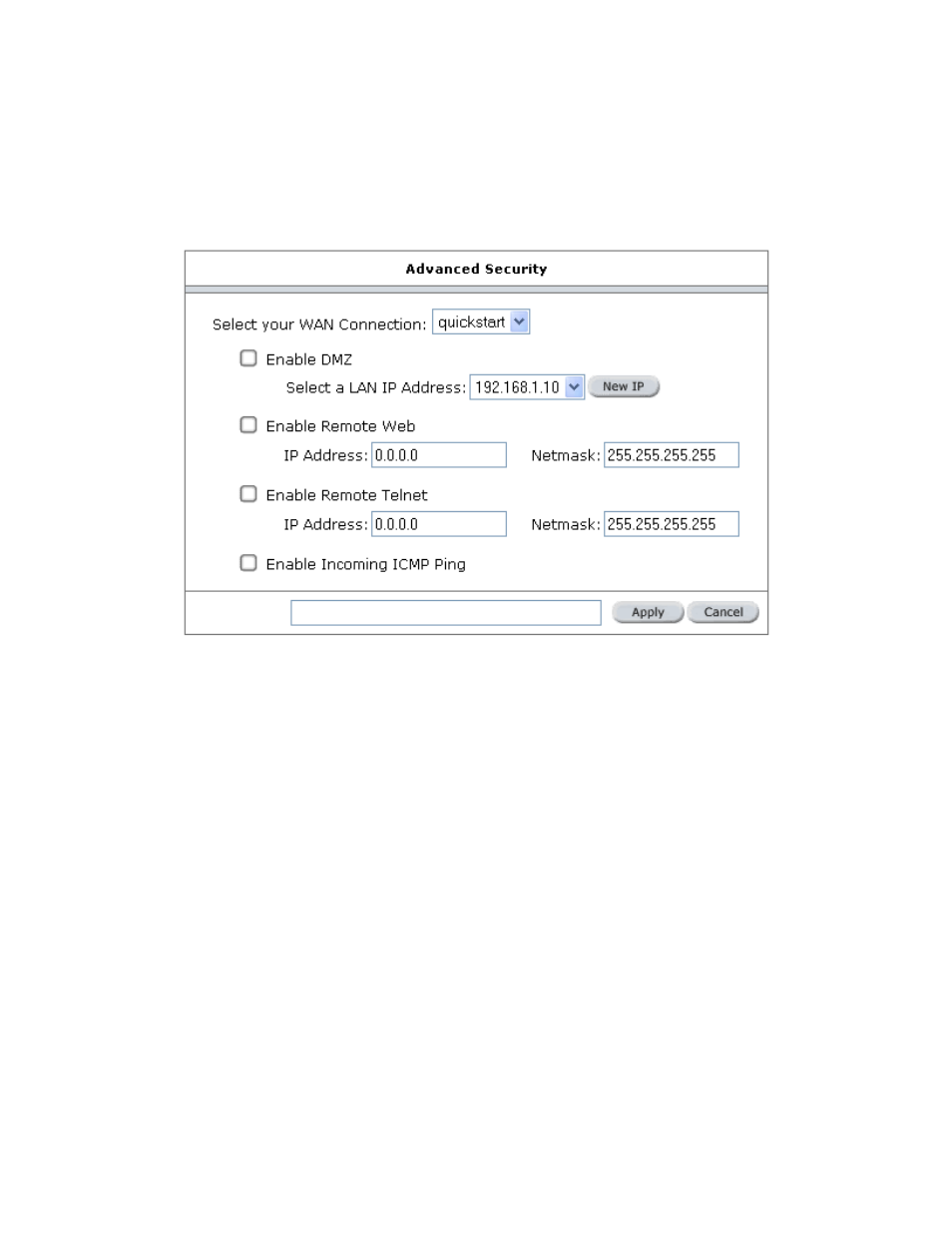 Enable incoming icmp ping, Mac filter | Allied Telesis AT-ARW256E User Manual | Page 36 / 50