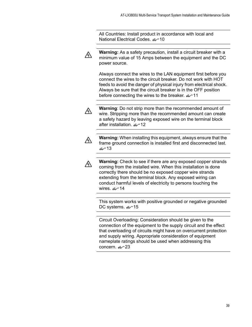 Allied Telesis AT-LX3800U User Manual | Page 39 / 110