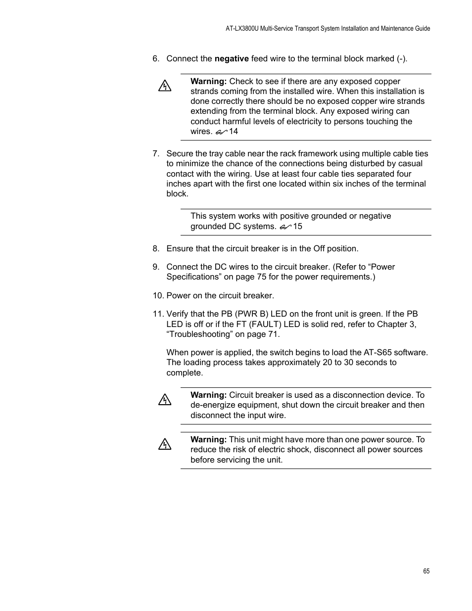 Allied Telesis AT-LX3800U User Manual | Page 65 / 110
