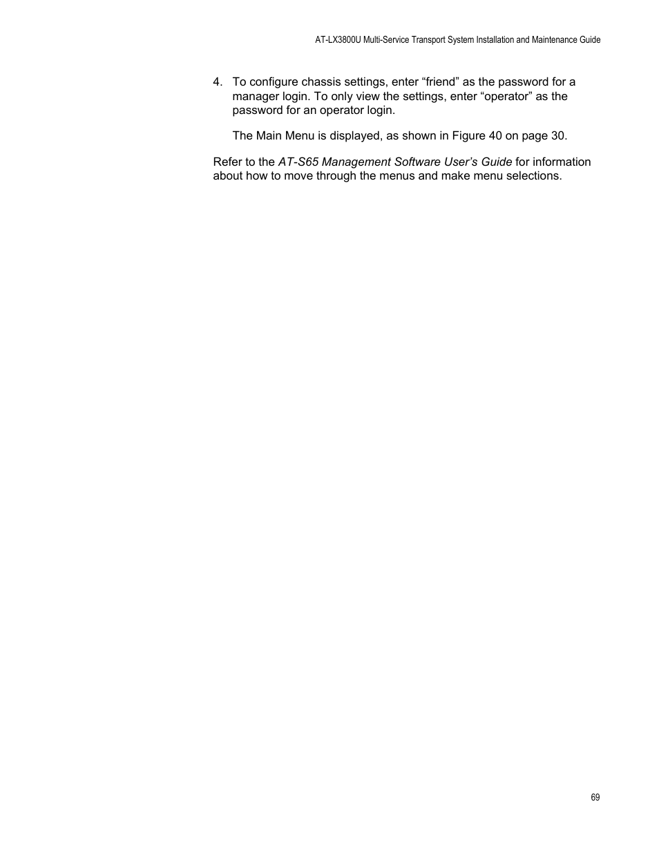 Allied Telesis AT-LX3800U User Manual | Page 69 / 110