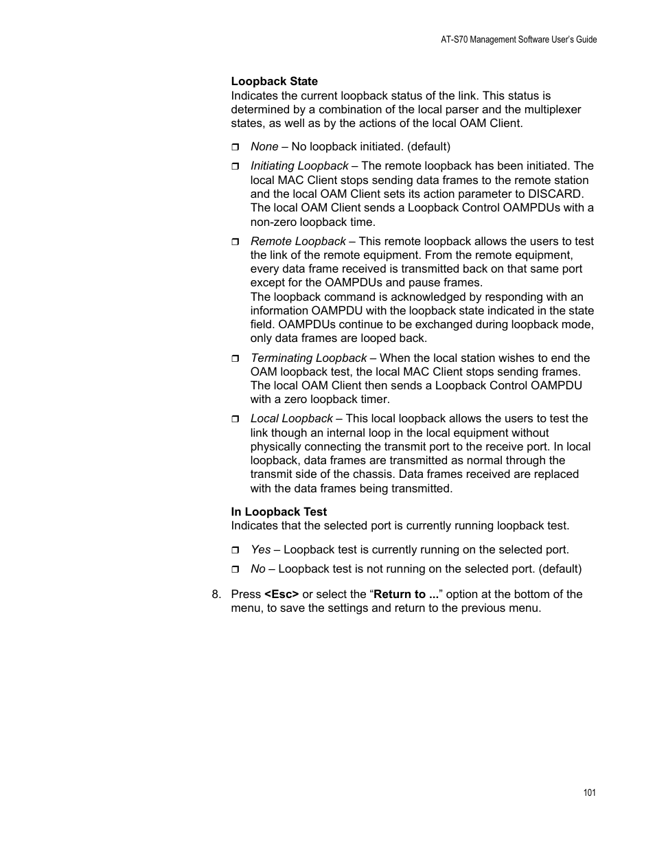 Allied Telesis AT-S70 User Manual | Page 101 / 132