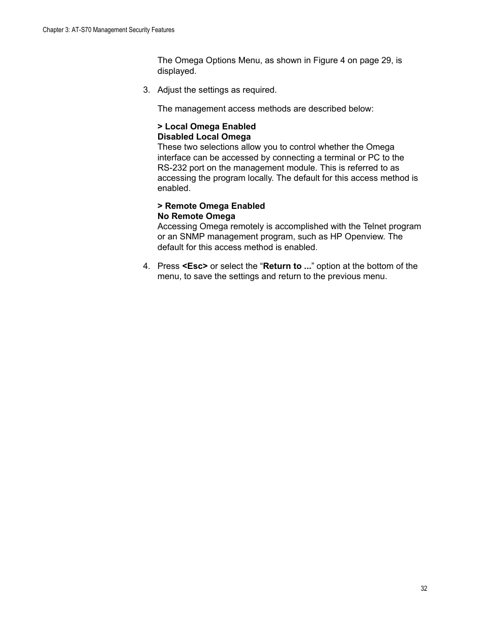Allied Telesis AT-S70 User Manual | Page 32 / 132
