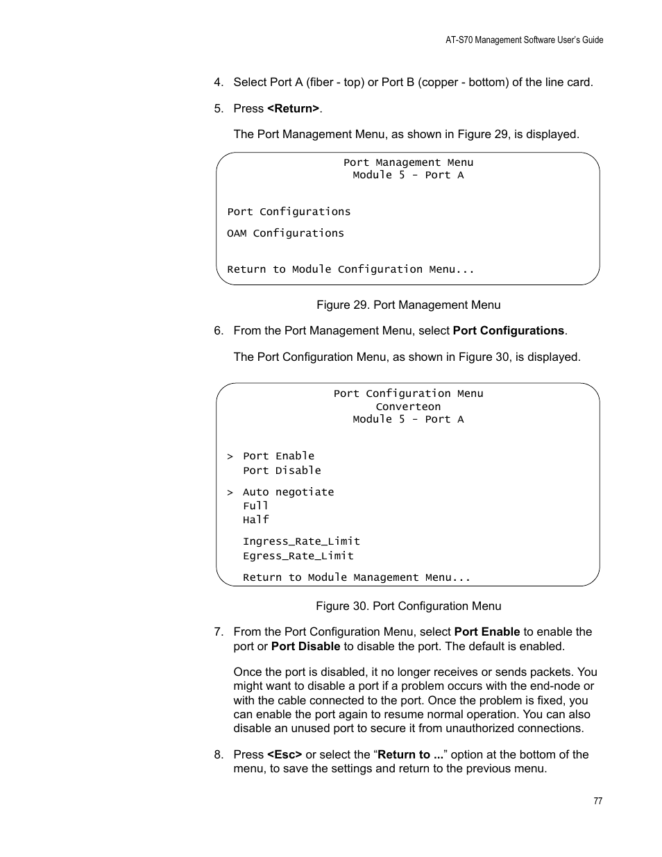 Allied Telesis AT-S70 User Manual | Page 77 / 132