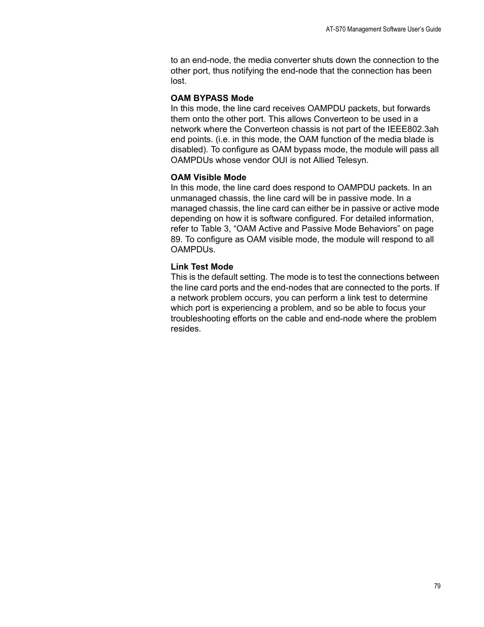 Allied Telesis AT-S70 User Manual | Page 79 / 132