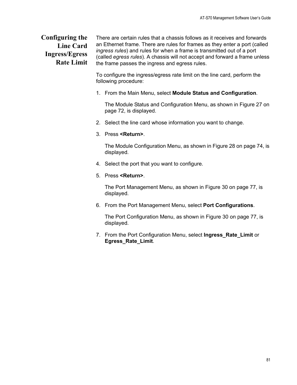 Allied Telesis AT-S70 User Manual | Page 81 / 132