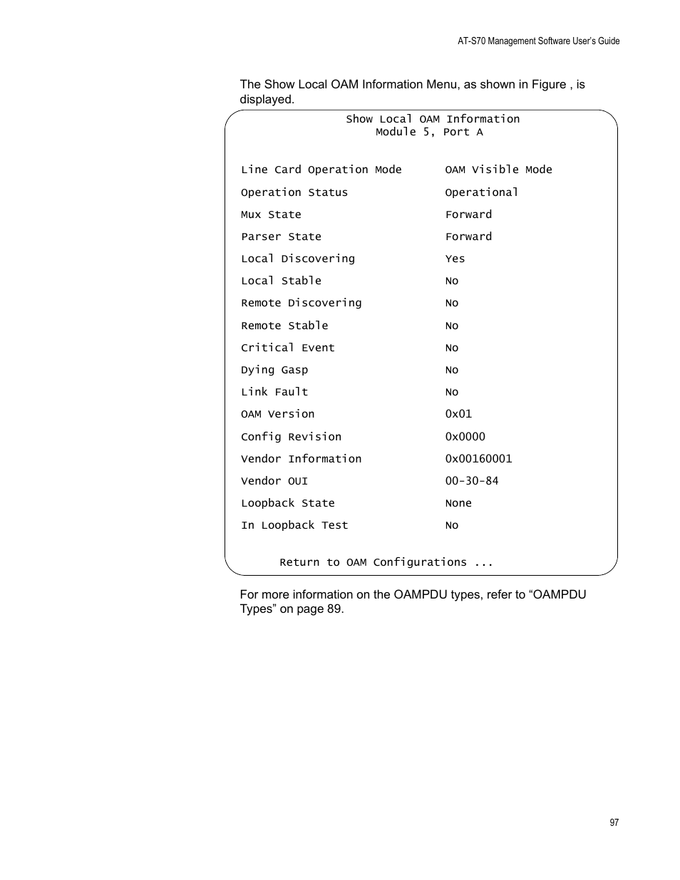 Allied Telesis AT-S70 User Manual | Page 97 / 132