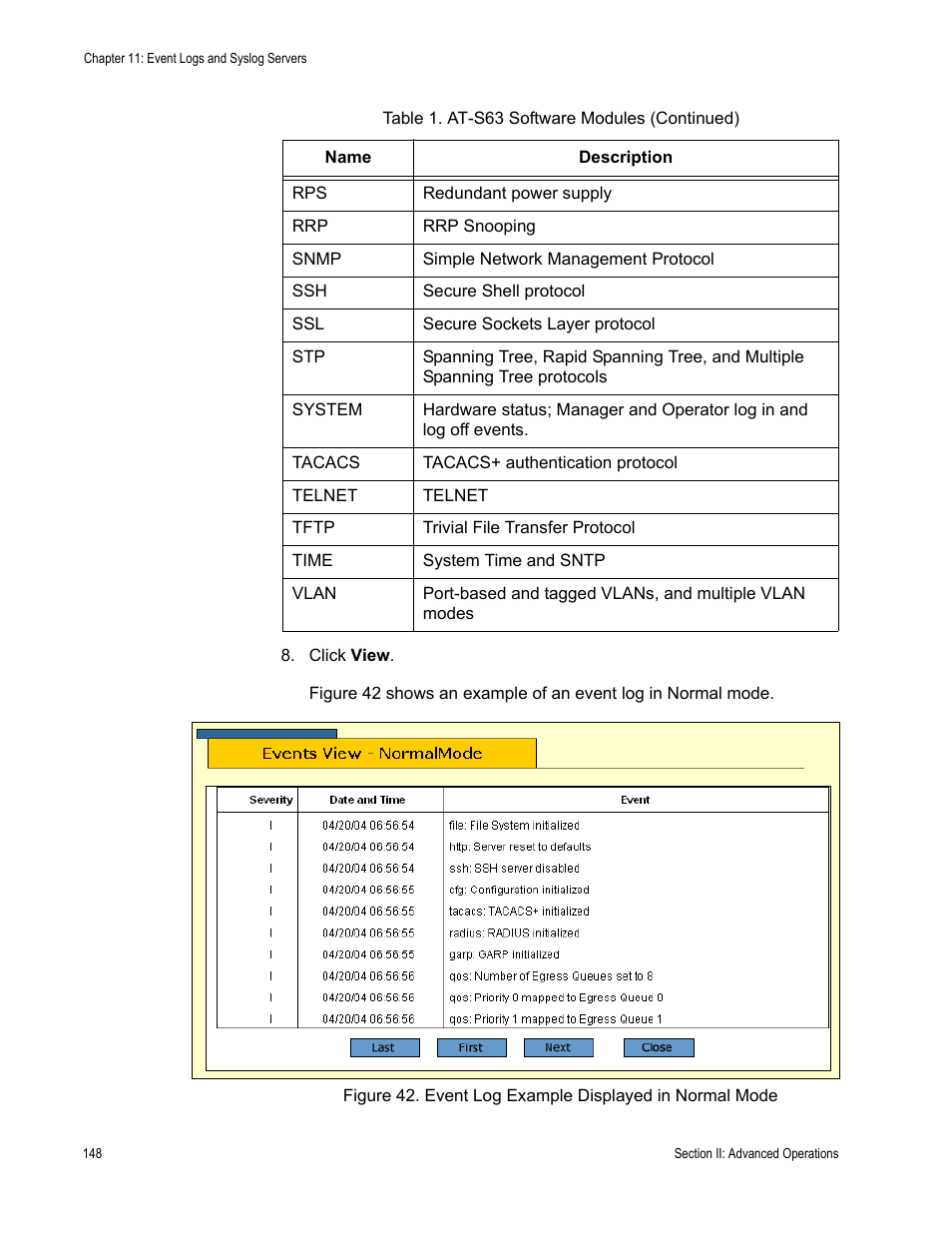 Allied Telesis AT-S63 User Manual | Page 148 / 456