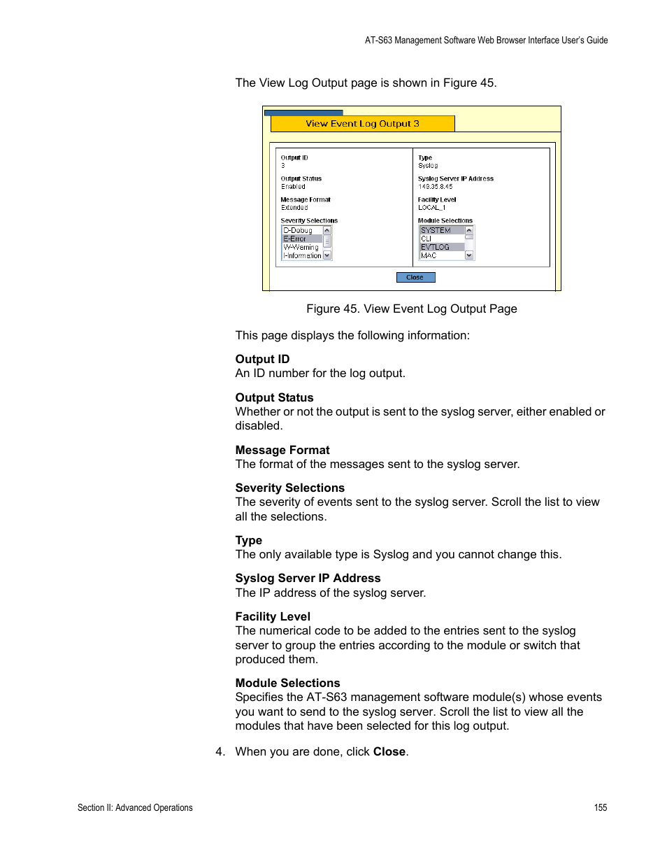 Allied Telesis AT-S63 User Manual | Page 155 / 456