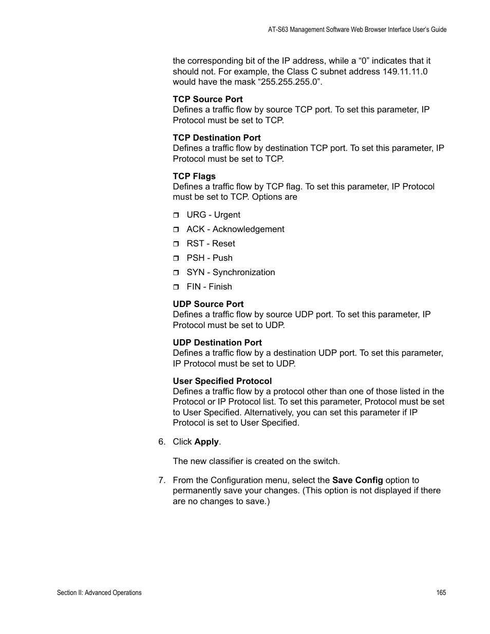 Allied Telesis AT-S63 User Manual | Page 165 / 456