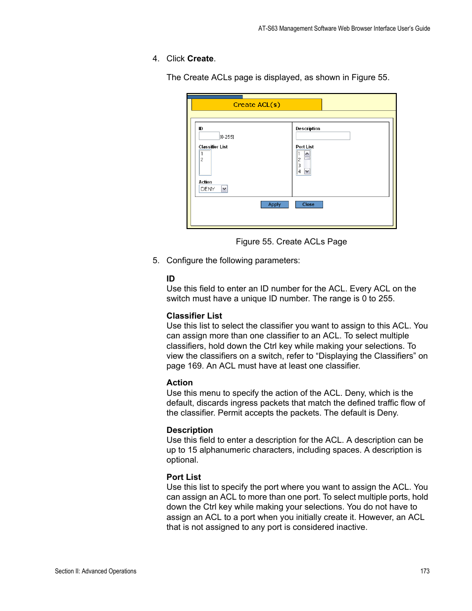 Allied Telesis AT-S63 User Manual | Page 173 / 456